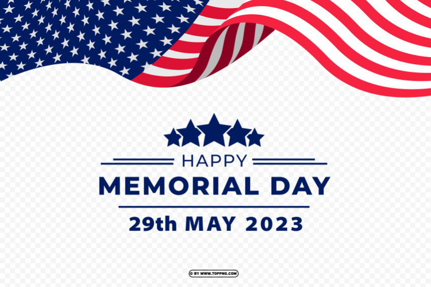 realistic usa memorial day 2023 flag Free PNG images with alpha transparency