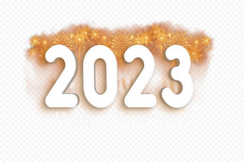 2023 new year gold 5000x3334 Free PNG images with alpha transparency