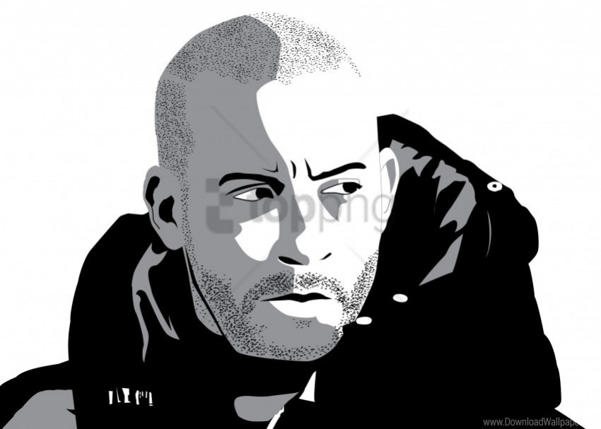 actor hood vector graphics vin diesel wallpaper PNG with no background required