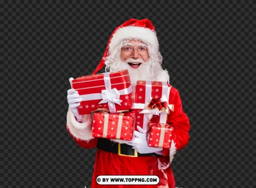 Una imagen de Santa Claus en formato Clear PNG image