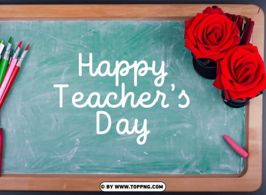 Happy Teachers Day Cards 2024 Best greeting card images PNG Graphic with Transparent Isolation