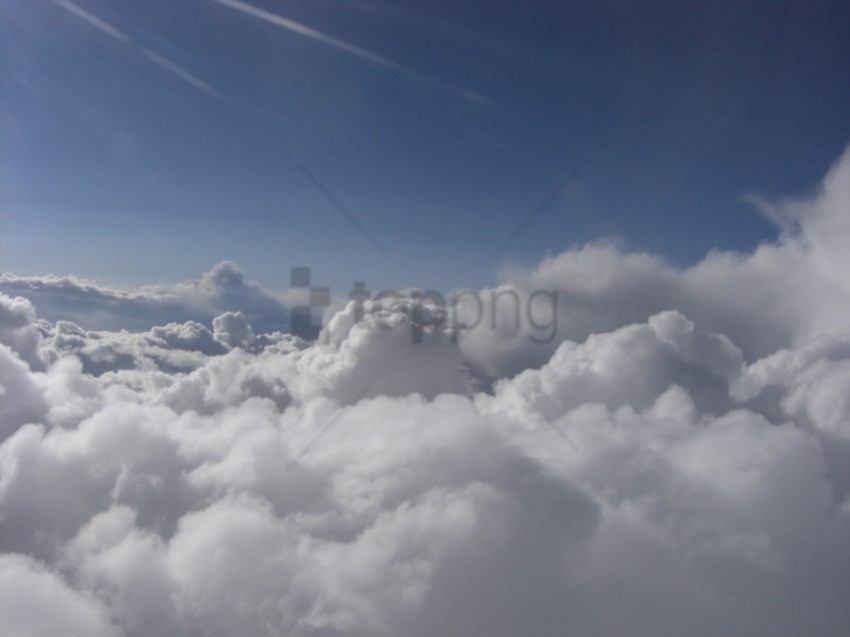 above the clouds Isolated Element in Transparent PNG