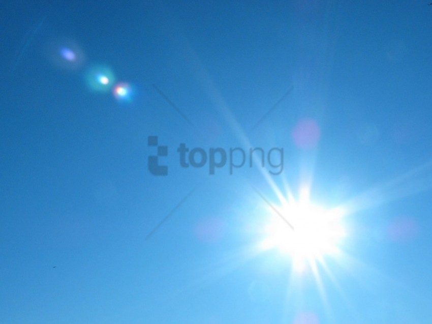 lens flare sun Isolated Character with Transparent Background PNG