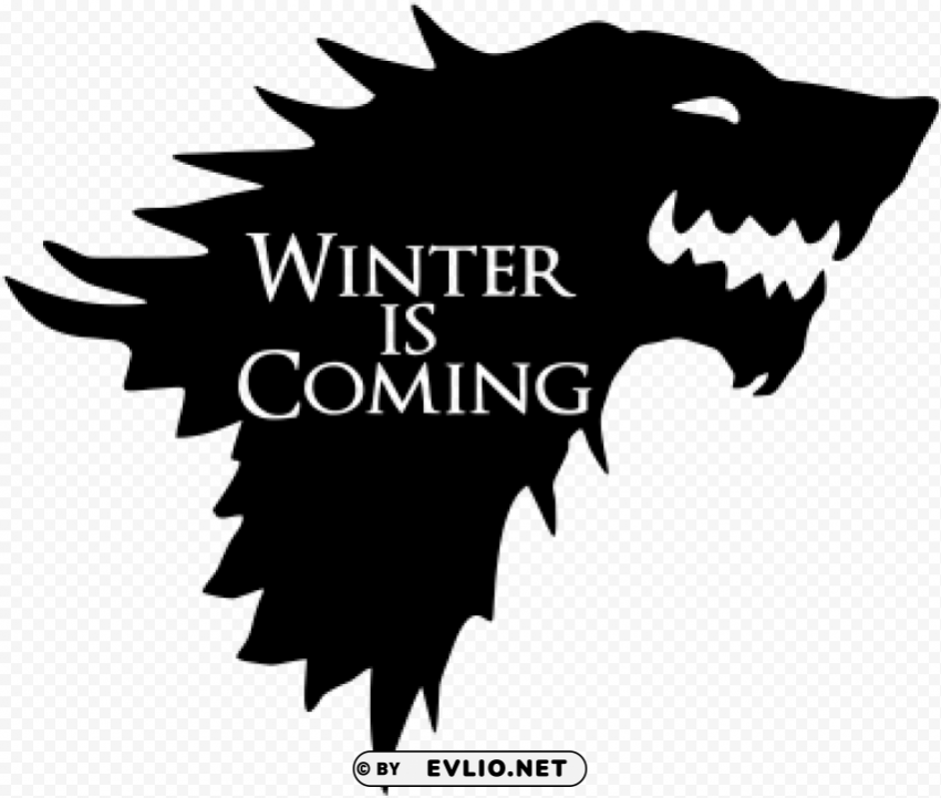 winter is coming - christmas game of thrones Isolated Character with Clear Background PNG