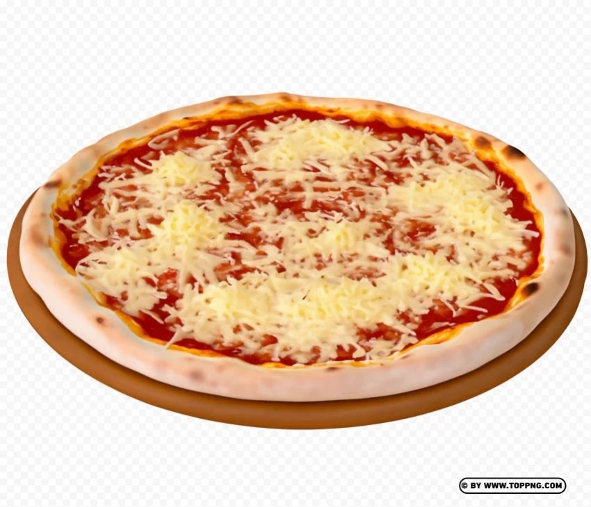 HD Fast Food Cheesy Pizza with Catupiry Transparent Isolated Element with Clear PNG Background