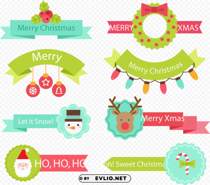 banner royalty free download santa claus christmas - vector graphics PNG transparent images for printing
