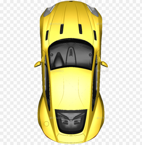 Aston-martin One77 01 - Top Down Car Sprite Isolated Object In HighQuality Transparent PNG