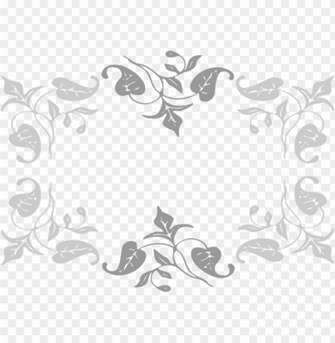 Rey Floral Border Image - Leaves Clip Art PNG Free Download Transparent Background