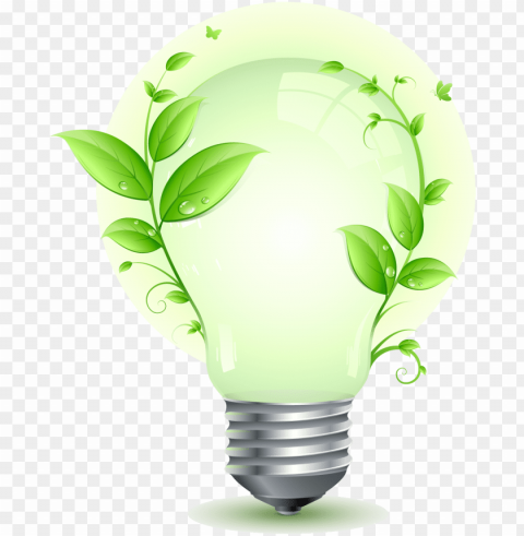 Save Electricity Image - Led Lights Environmentally Friendly Isolated Artwork In Transparent PNG